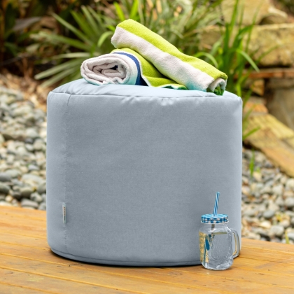 Spring Outdoor Bean Bag Pouf - Sunfield Ash