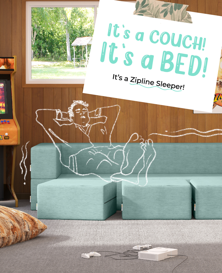 It's a Couch! It's a Bed! It's Zipline Sofa Sleeper
